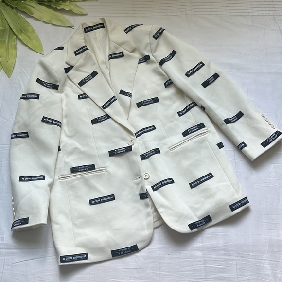 40 Crew White Lead Blazer Jacket - Picture 7 of 15